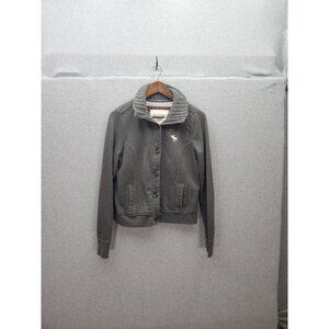 Abercrombie & Fitch Womens Sherpa Lined Button-Up Jacket Size L